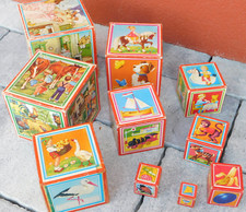 vintage JOUET CUBE ALLEMAND