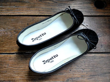 REPETTO - BALLERINES Modèle Beauty Cuir Noir - P35 -
