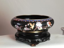 Coupe en émail cloisonné