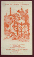 CARTE PARFUMÉE - SOUVENIR PARFUMÉ OFFERT PAR CLACQUESIN - SUPERBE -