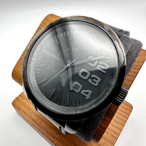 Diesel black analog quartz - black,
