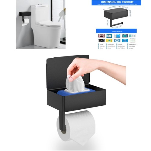 Porte papier toilette mural - porte,