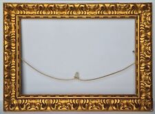 Cadre de tableau Art-Nouveau bois, stuc feuilles d´or pour tableau 55 x 38 cm.