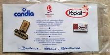 PIN'S CANDIA / YOPLAIT ALBERTVILLE 92 avec flyer cratonné