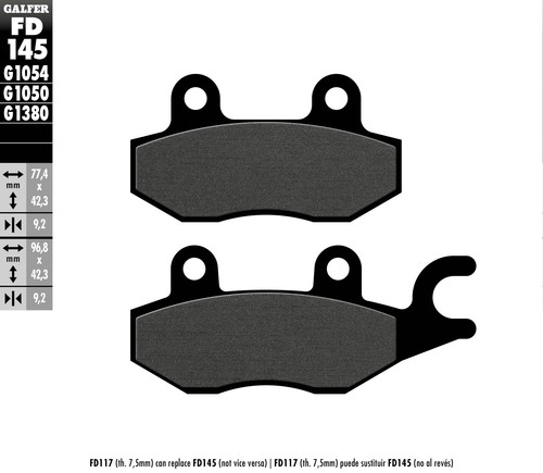 Plaquettes frein avant - plaquettes, de