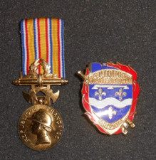 médaille sapeurs pompiers