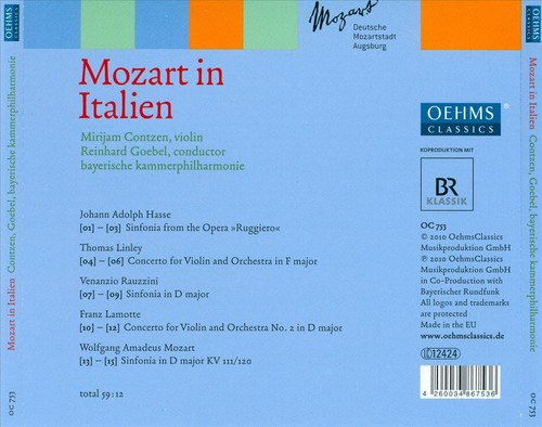 Mozart italien new cd - mozart, in