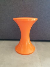 Tabouret Tam Tam Orange Vintage Diabolo