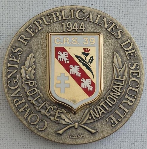 Médaille crs police - médaille,