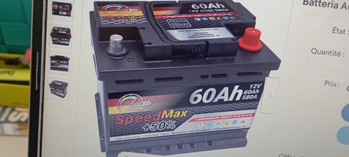 Batteria auto 60ah speedmax - batteria,