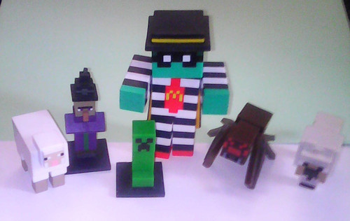 Minecraft lot figurines - minecraft,