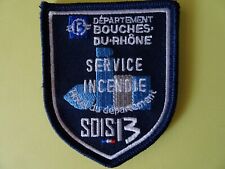 écusson pompier brodé du service incendie hotel du departement sdis 13