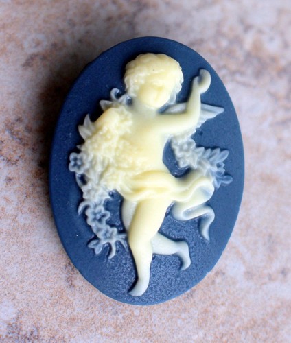Broche camee médaillon - camee,