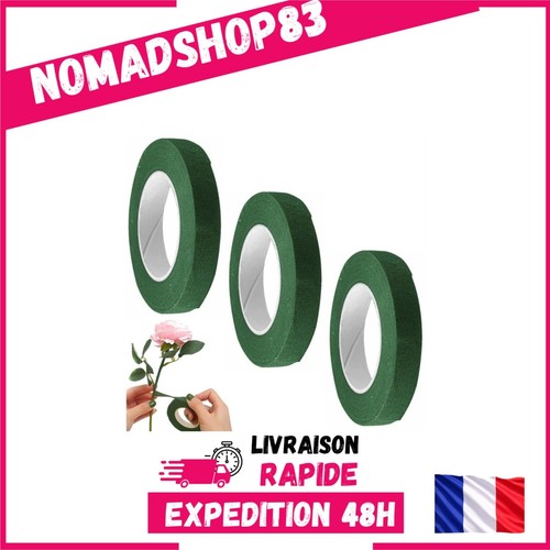 Ruban fleuriste vert foncé - ruban,