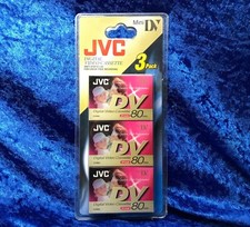 Cassettes MiniDV X3 JVC 80min
