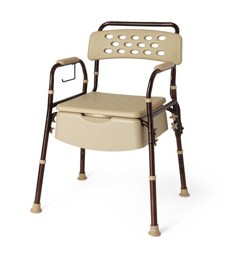 Bedside commode with microban - bedside,