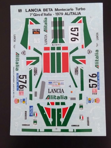 Decal lancia beta - 1/43,