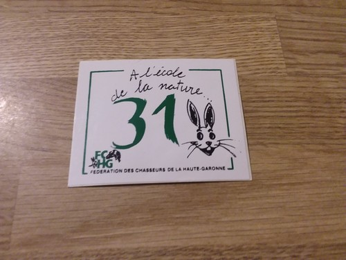 Ancien autocollant chasse - ancien,