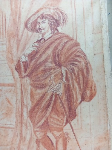 Dessin sanguine xix - dessin,