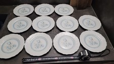 Lot de 11 assiettes à dessert porcelaine de Sologne