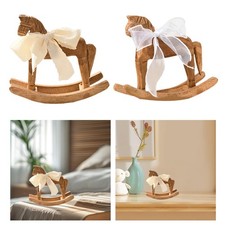 Statue de cheval à bascule en bois, Figurine de cheval, artisanat, cadeau