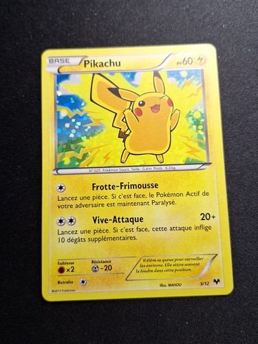 Carte pokemon pikachu 12 - carte,