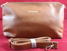 TORRENTE Sac cuir synthétique Camel Bandoulière amovible 