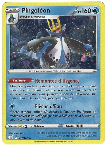 Carte pokémon promo - :, 037/172