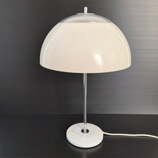 LAMPE CHAMPIGNON VINTAGE 1970 UNILUX EN ACIER & PLEXIGLAS 70S SPACE AGE 1970S