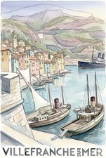 AFFICHE Poster Villefranche