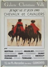 Affiche QUIESSE Chevaux et