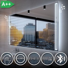 Miroir Salle De Bain Lumineux LED ROMA | INTERRUPTEUR | METEO | BLUETOOTH GH4