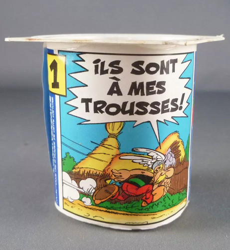 Asterix pot de yoghourt - asterix,