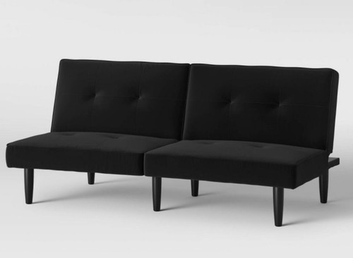 Black futon sofa couch bed