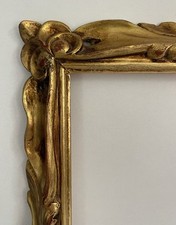 Ancien Cadre Sculpté Doré