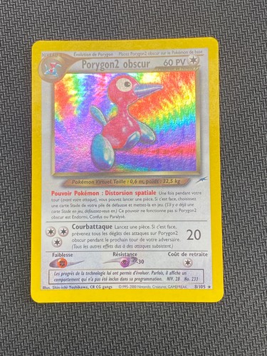Carte pokémon porygon2 - carte,
