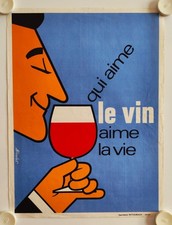 Affiche QUI AIME LE VIN AIME