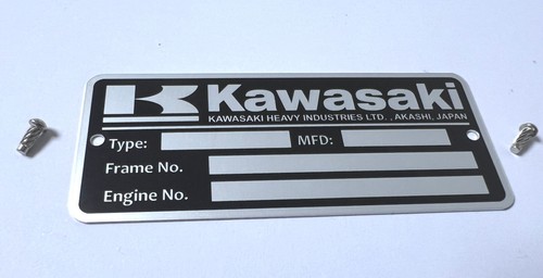 Plaque constructeur kawasaki - kawasaki,