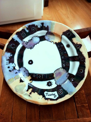 Rare assiette porcelaine fine - assiette,