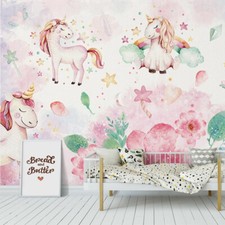 PAPIER PEINT  motif licorne   chambre enfant QUALITE FINITION CANVAS 