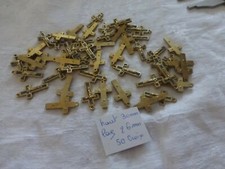 lot de 50 très ancienne CROIX en laiton  à Christ rapporté  FAB FRANCE