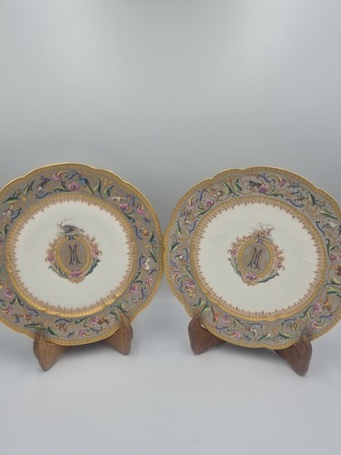 Rare paire assiettes - paire, d'assiettes