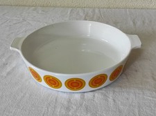 Plat Pyroflam Electro Netherlands Vintage orange 22,5cm de diamètre