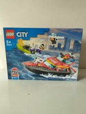 Set Lego City 60373 Float Boat - Bâteau De Sauvetage 