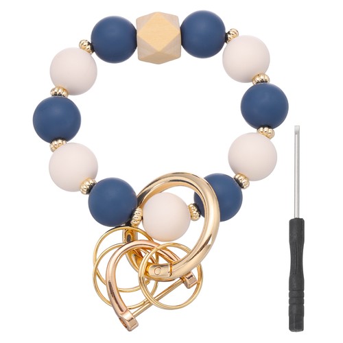 Bracelet porte clés perlé - bracelet, porte-clés