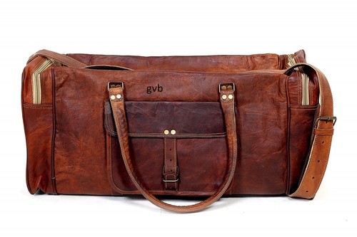 Sac voyage cuir vintage - voyage,