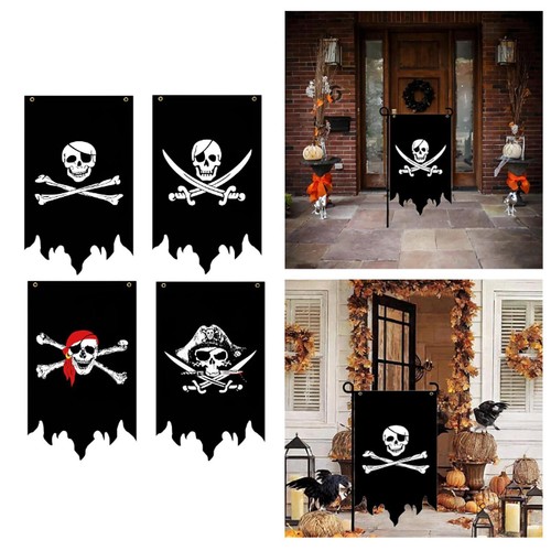 Drapeau pirate tête - drapeau,