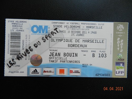 Ticket billet football - +++,