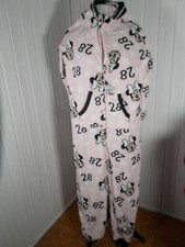 Combinaison zip tout doux pyjama rose polaire Minnie DISNEY L 42/44 2 poches