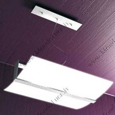 Lustre 2 Lumières Moderne Bois Feuille Argenté Tpl 0855